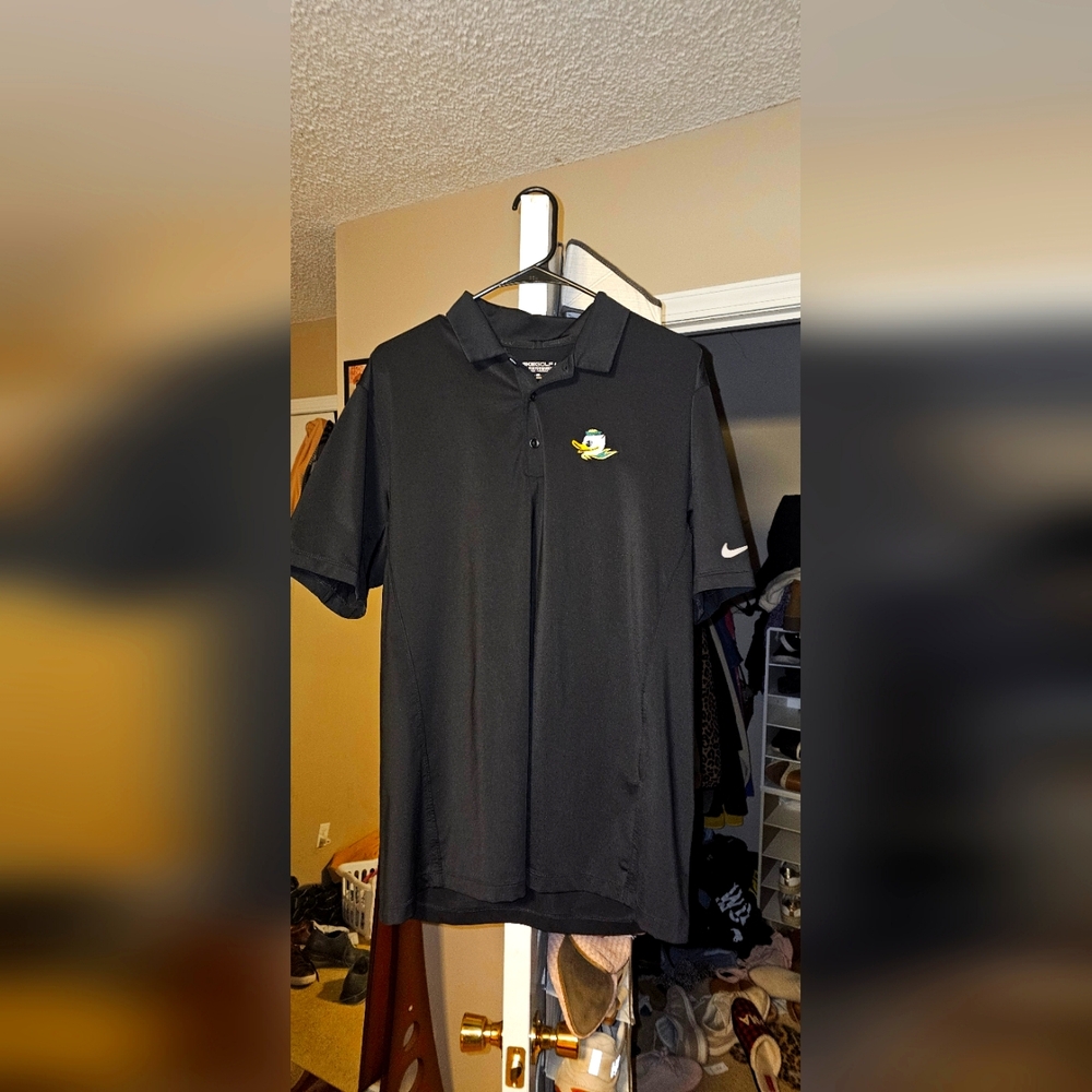 Nike L Oregon Duck Golf Tour Performance Polo